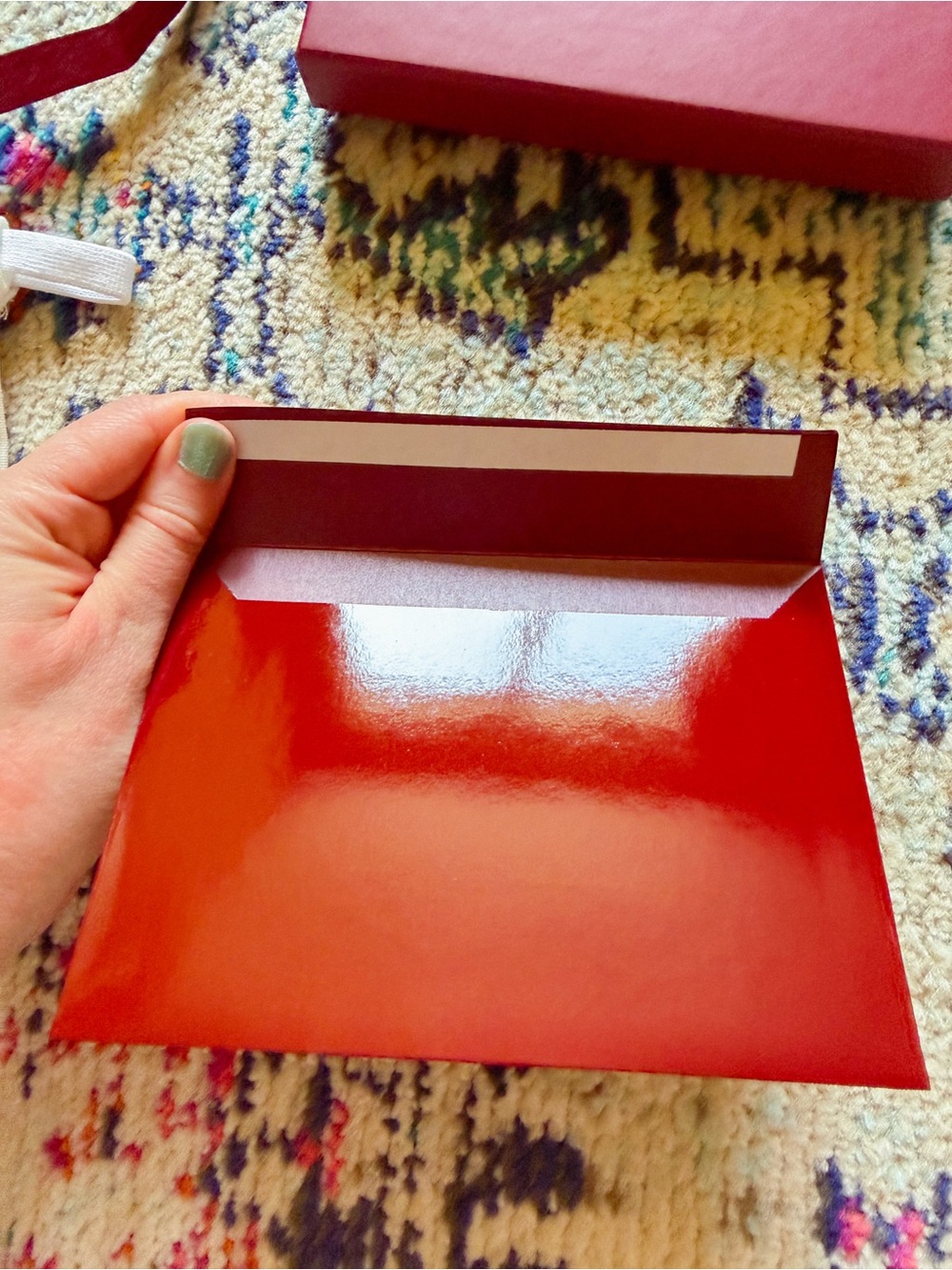 Gucci Wallet Gift Box Set – Box Ribbon Envelope + Dustbag - Picture 4 of 5